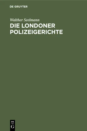 Die Londoner Polizeigerichte
