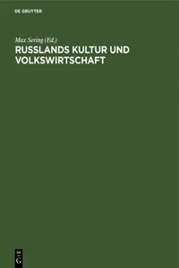 Russlands Kultur und Volkswirtschaft_cover