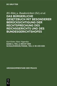 Recht der Schuldverhältnisse, Teil 2: §§ 433–630_cover