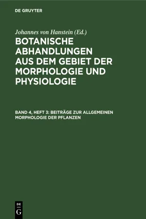 [PDF] Beiträge zur allgemeinen Morphologie der Pflanzen by Johannes von ...