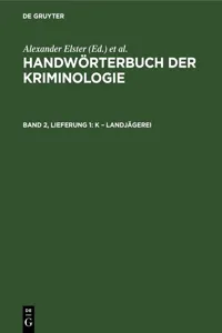 K – Landjägerei_cover