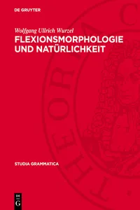 Flexionsmorphologie und Natürlichkeit_cover