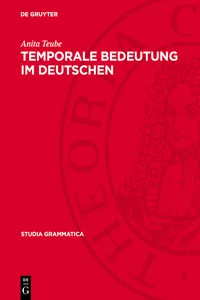 Temporale Bedeutung im Deutschen_cover