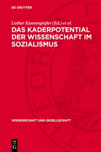 Das Kaderpotential der Wissenschaft im Sozialismus_cover