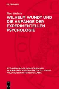 Wilhelm Wundt und die Anfänge der experimentellen Psychologie_cover