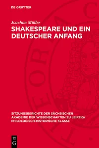 Shakespeare und ein deutscher Anfang_cover