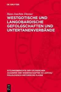 Westgotische und langobardische Gefolgschaften und Untertanenverbände_cover