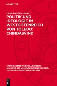 Politik und Ideologie im Westgotenreich von Toledo: Chindasvind_cover