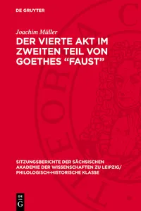 Der vierte Akt im zweiten Teil von Goethes "Faust"_cover