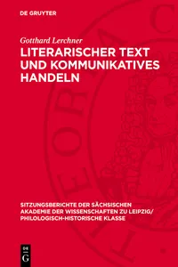 Literarischer Text und kommunikatives Handeln_cover