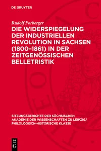 Die Widerspiegelung der industriellen Revolution in Sachsen in der zeitgenössischen Belletristik_cover