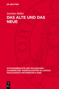 Das Alte und das Neue_cover