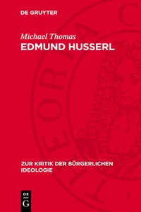 Edmund Husserl_cover