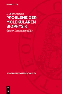 Probleme der molekularen Biophysik_cover