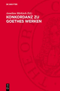 Konkordanz zu Goethes Werken_cover