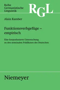 Funktionsverbgefüge - empirisch_cover