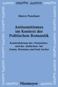 Antisemitismus im Kontext der Politischen Romantik_cover