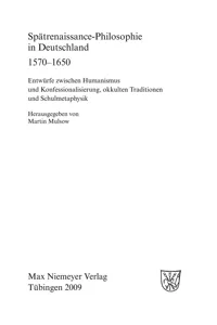 Spätrenaissance-Philosophie in Deutschland 1570-1650_cover