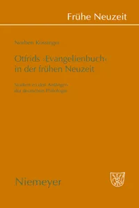 Otfrids 'Evangelienbuch' in der Frühen Neuzeit_cover