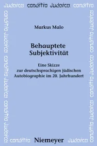 Behauptete Subjektivität_cover