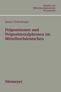 Präpositionen und Präpositionalphrasen im Mittelhochdeutschen_cover