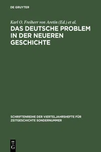 Das deutsche Problem in der neueren Geschichte_cover