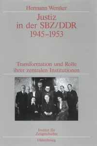 Justiz in der SBZ/DDR 1945-1953_cover