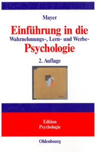 Einführung in die Wahrnehmungs-, Lern- und Werbe-Psychologie_cover