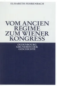 Vom Ancien Régime zum Wiener Kongreß_cover