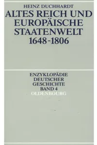 Altes Reich und europäische Staatenwelt 1648-1806_cover