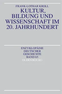 Kultur, Bildung und Wissenschaft im 20. Jahrhundert_cover