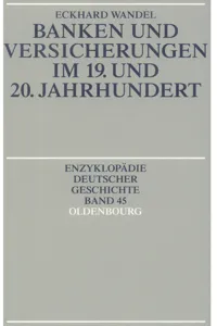 Banken und Versicherungen im 19. und 20. Jahrhundert_cover