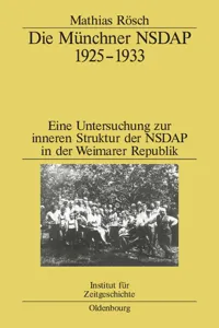 Die Münchner NSDAP 1925–1933_cover