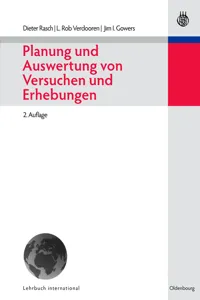 Planung und Auswertung von Versuchen und Erhebungen_cover