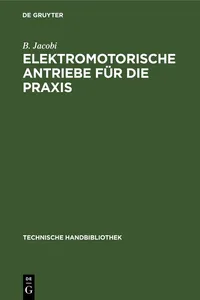 Elektromotorische Antriebe für die Praxis_cover