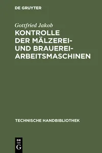 Kontrolle der Mälzerei- und Brauerei-Arbeitsmaschinen_cover