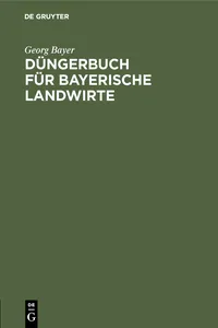 Düngerbuch für bayerische Landwirte_cover