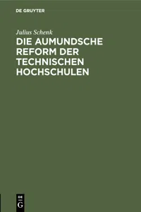 Die aumundsche Reform der technischen Hochschulen_cover