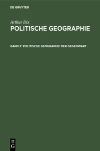 Politische Geographie der Gegenwart_cover