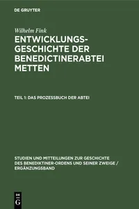 Das Profeßbuch der Abtei_cover