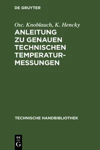 Anleitung zu genauen technischen Temperaturmessungen_cover