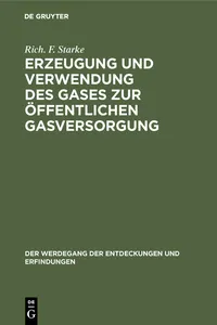 Erzeugung und Verwendung des Gases zur öffentlichen Gasversorgung_cover