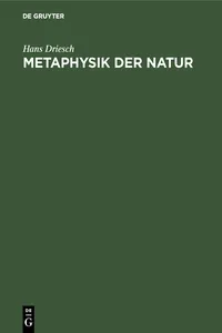 Metaphysik der Natur_cover