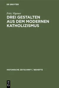 Drei Gestalten aus dem modernen Katholizismus_cover