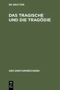 Das Tragische und die Tragödie_cover