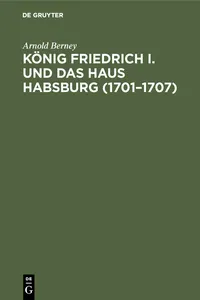 König Friedrich I. und das Haus Habsburg_cover