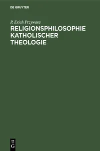 Religionsphilosophie katholischer Theologie_cover