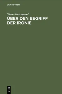 Über den Begriff der Ironie_cover