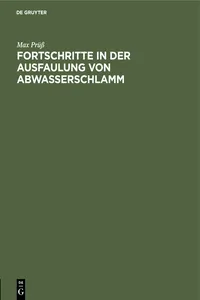 Fortschritte in der Ausfaulung von Abwasserschlamm_cover