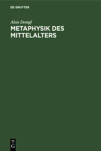 Metaphysik des Mittelalters_cover